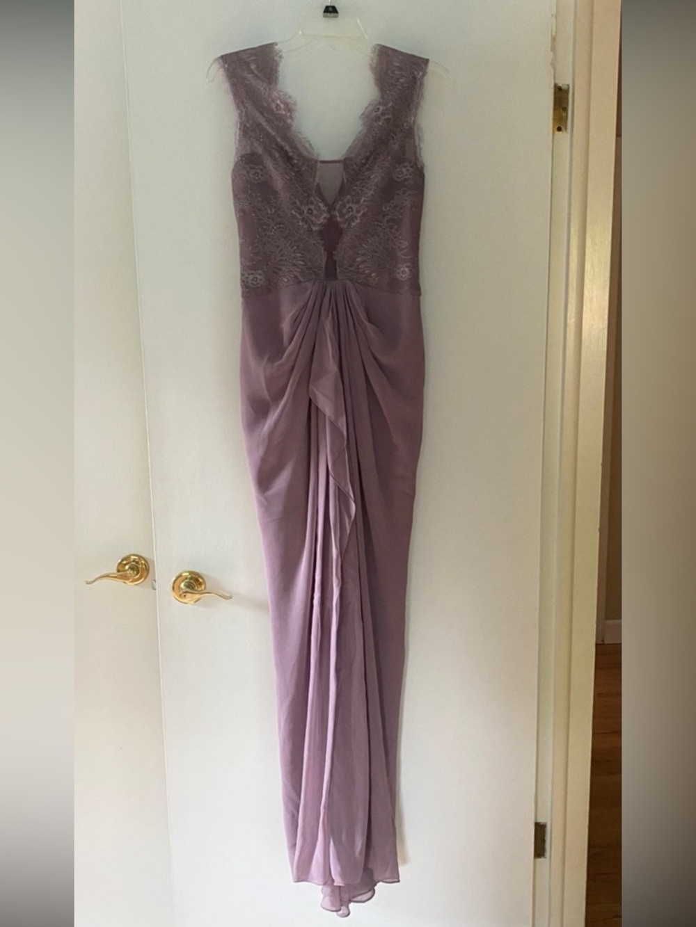 NWT BCBG Size 4 Vampire Diaries purple lace prom wedding dress ASO Elena Gilbert - Picture 7 of 11